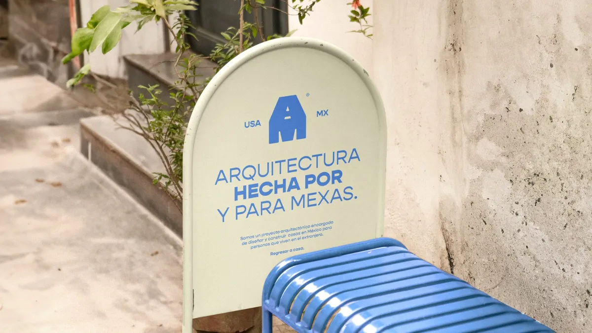Letrero de AMOLDE en la calle: Arquitectura hecha por y para mexas